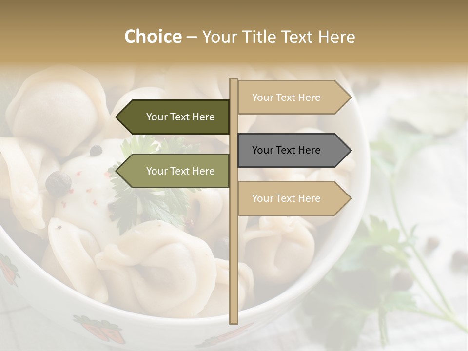 Dinner Parsley Pepper PowerPoint Template