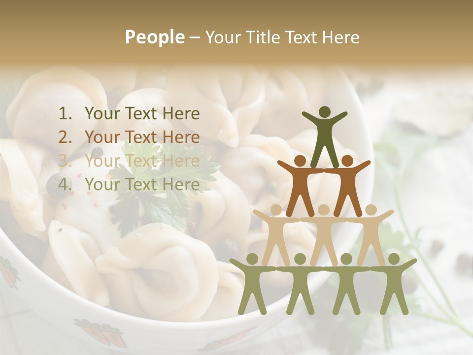 Dinner Parsley Pepper PowerPoint Template