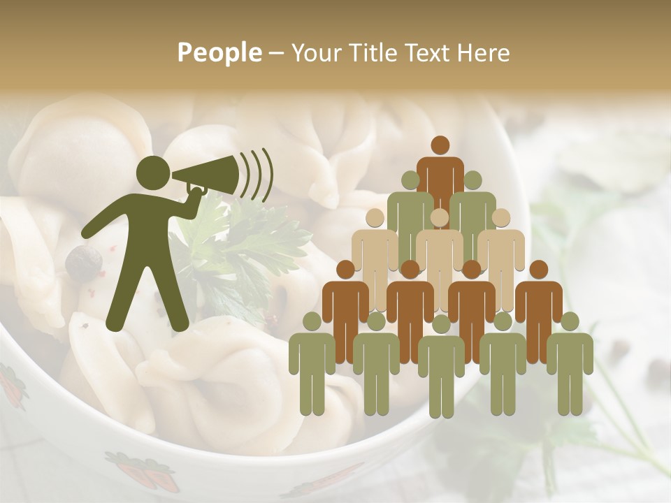 Dinner Parsley Pepper PowerPoint Template