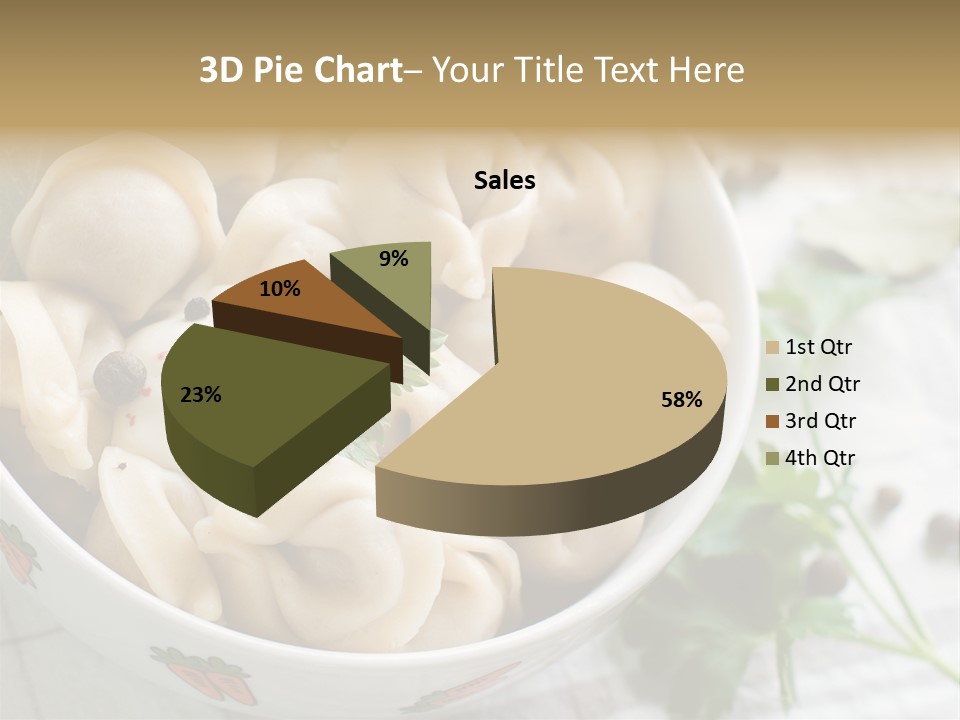 Dinner Parsley Pepper PowerPoint Template