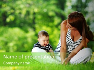 Family Girl Fun PowerPoint Template