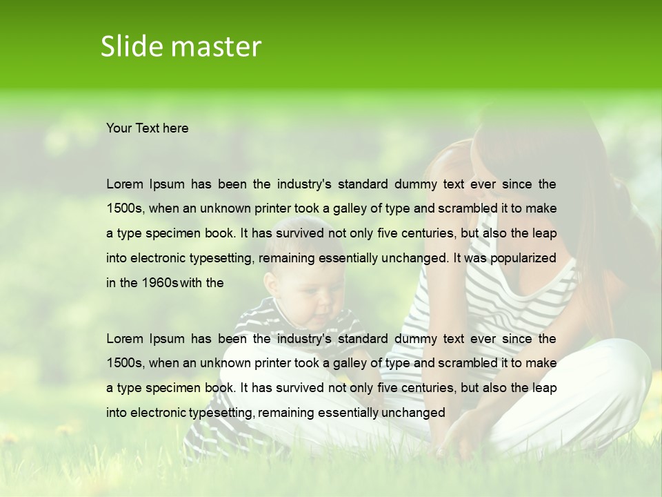 Family Girl Fun PowerPoint Template