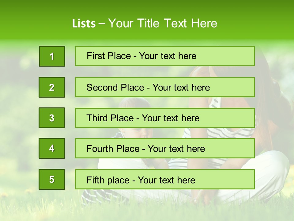 Family Girl Fun PowerPoint Template