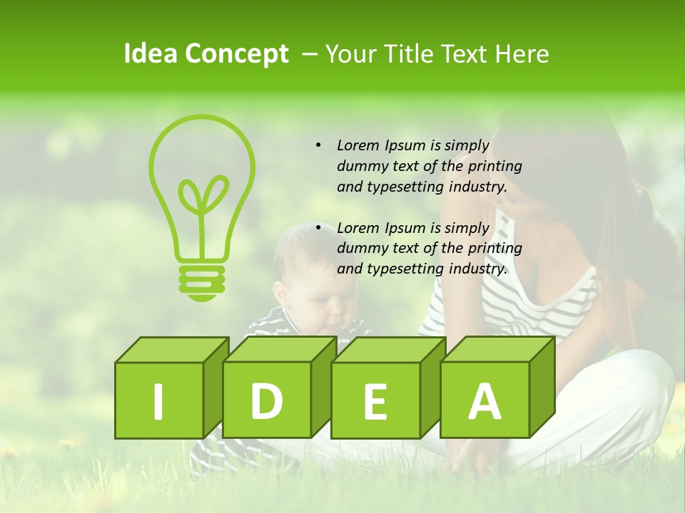 Family Girl Fun PowerPoint Template