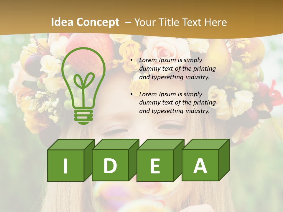 Green Joy Small PowerPoint Template