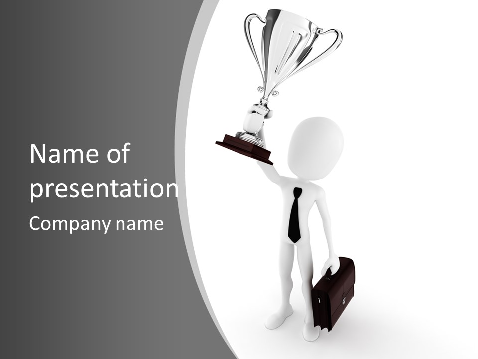 Competitive Metal Achievement PowerPoint Template