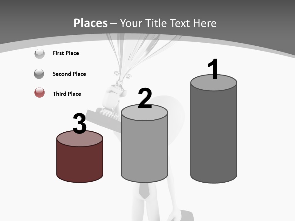 Competitive Metal Achievement PowerPoint Template