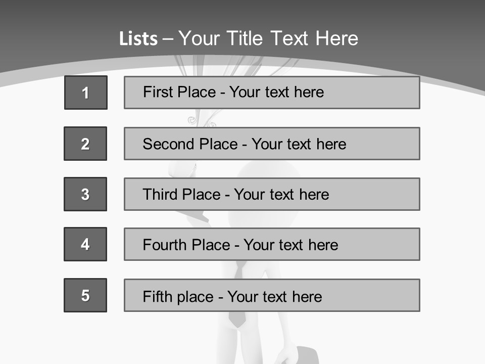 Competitive Metal Achievement PowerPoint Template