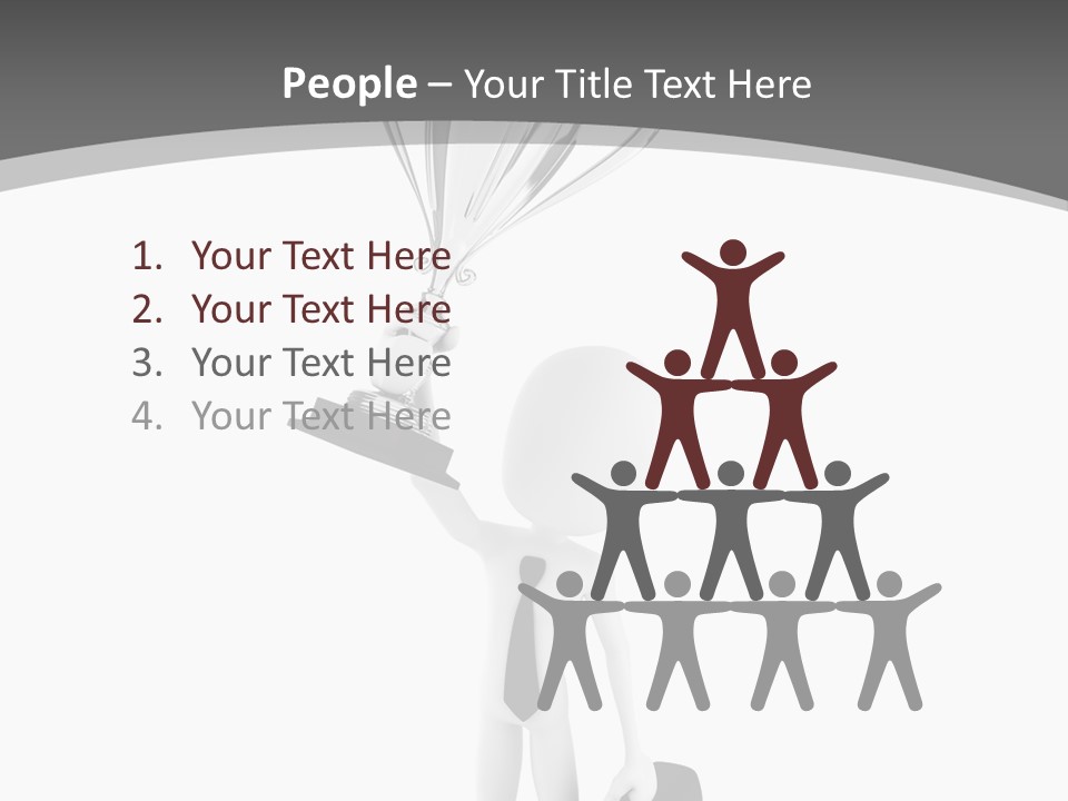 Competitive Metal Achievement PowerPoint Template