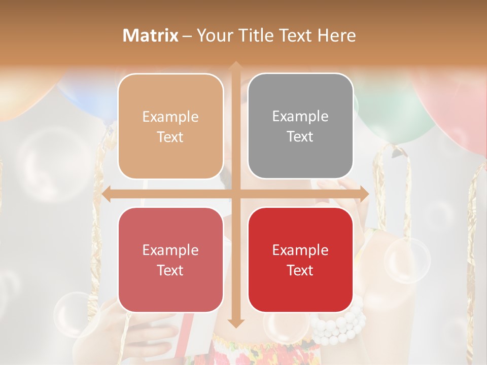 Portrait Glamour Cheerful PowerPoint Template