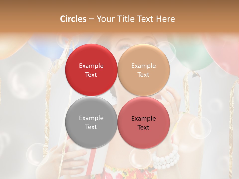 Portrait Glamour Cheerful PowerPoint Template