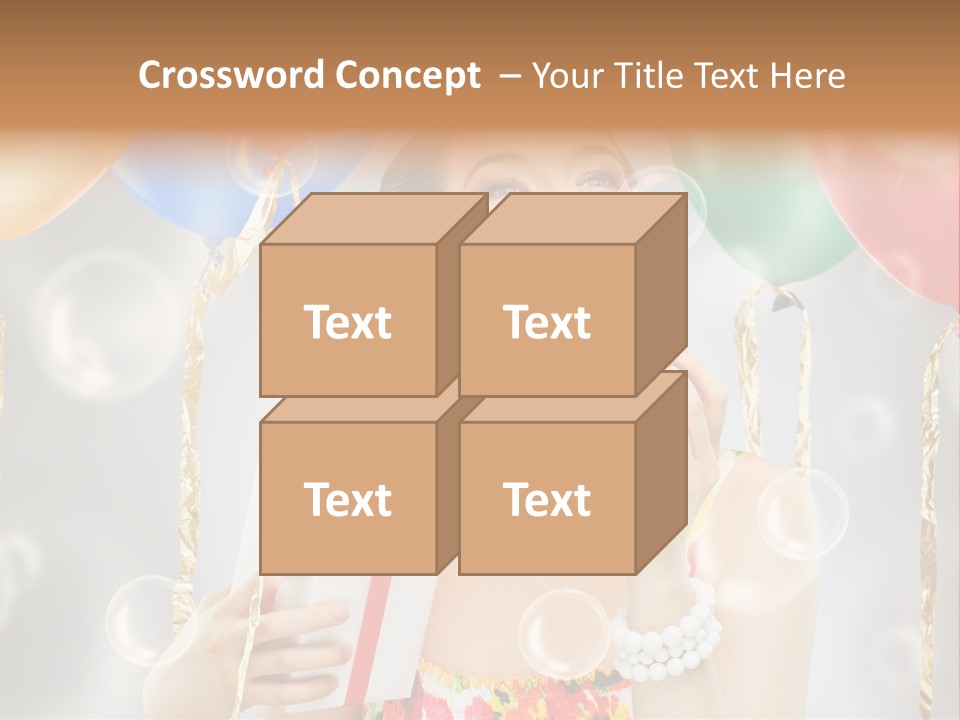 Portrait Glamour Cheerful PowerPoint Template