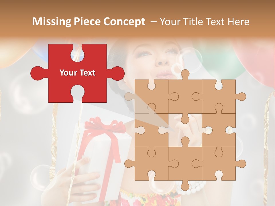 Portrait Glamour Cheerful PowerPoint Template