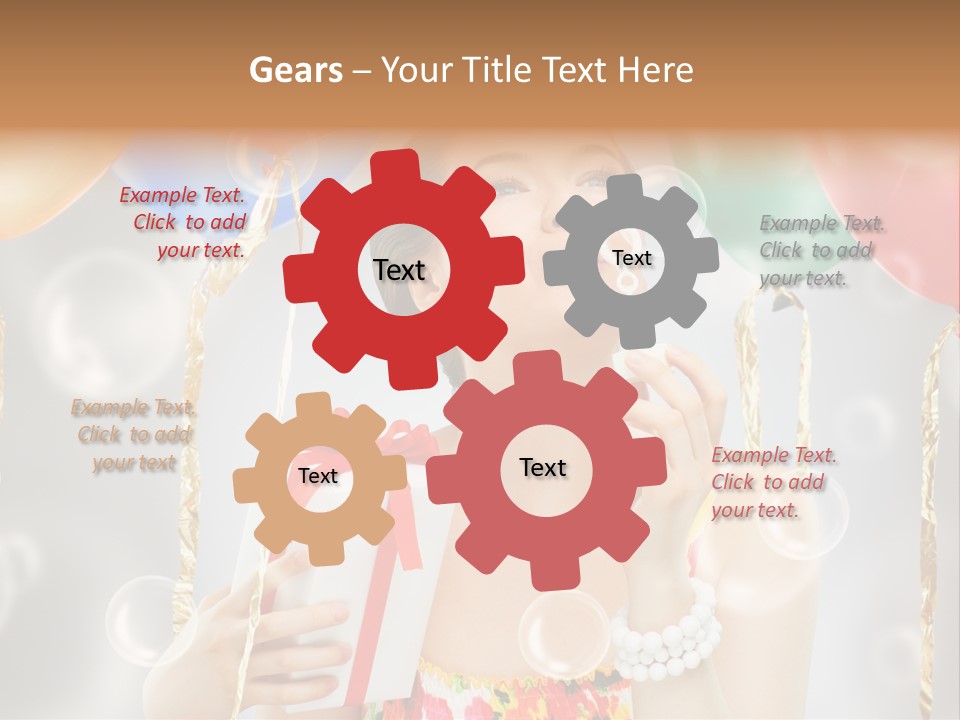 Portrait Glamour Cheerful PowerPoint Template