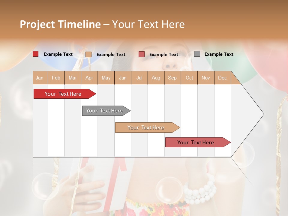 Portrait Glamour Cheerful PowerPoint Template