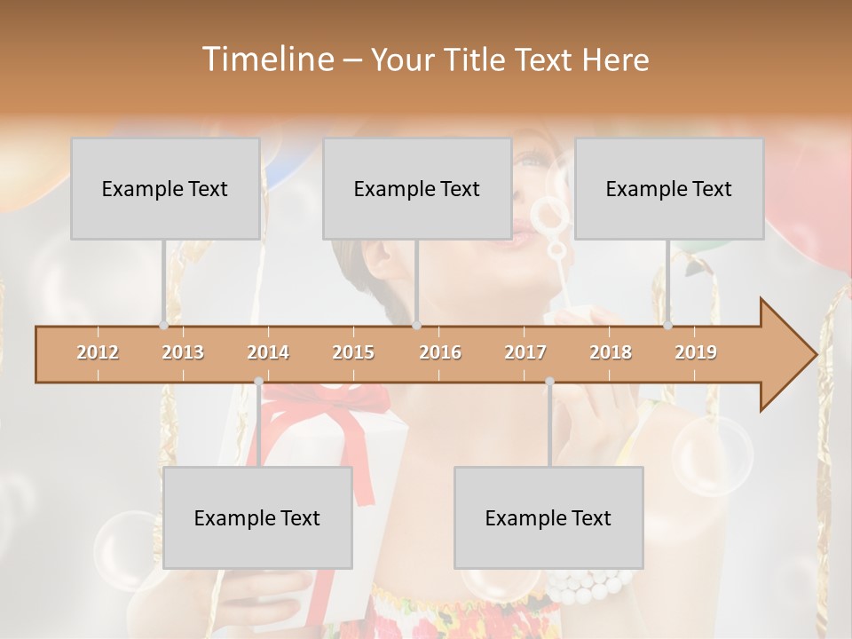 Portrait Glamour Cheerful PowerPoint Template