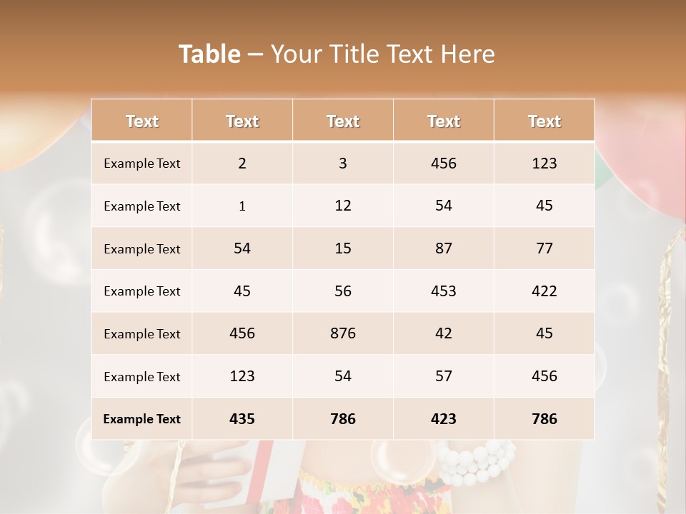 Portrait Glamour Cheerful PowerPoint Template