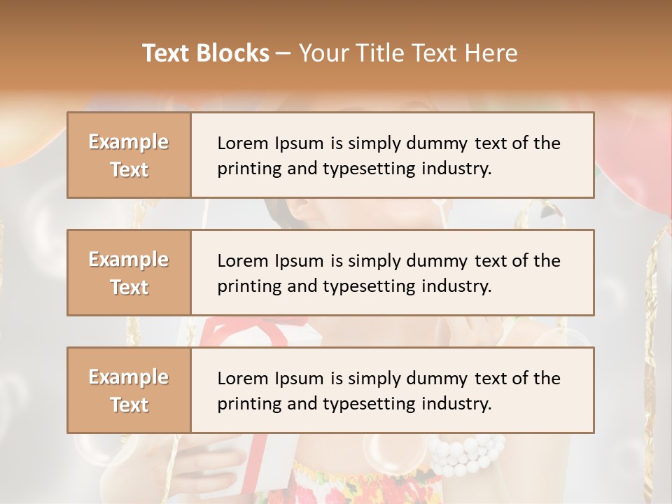 Portrait Glamour Cheerful PowerPoint Template