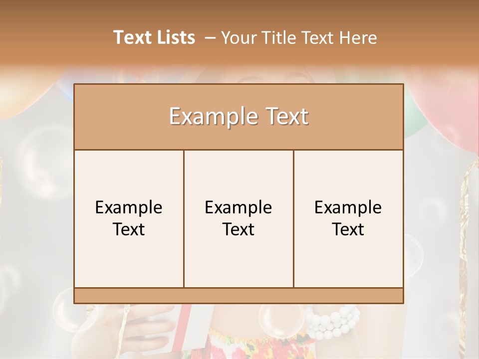 Portrait Glamour Cheerful PowerPoint Template