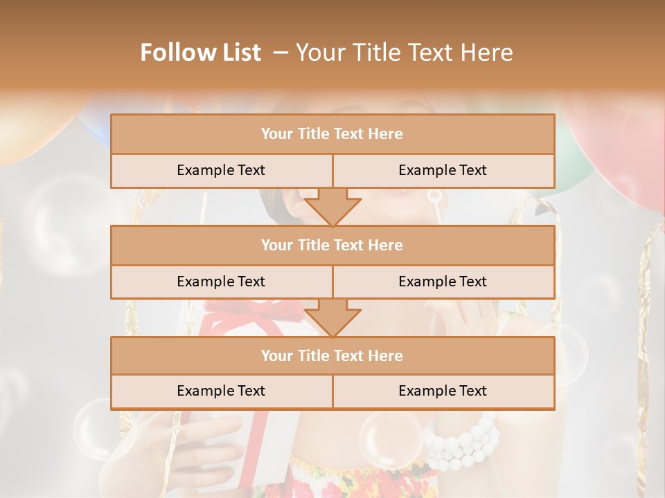 Portrait Glamour Cheerful PowerPoint Template