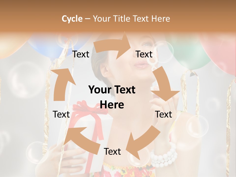 Portrait Glamour Cheerful PowerPoint Template