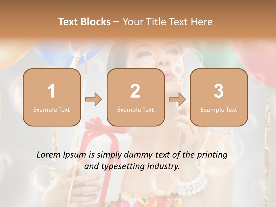 Portrait Glamour Cheerful PowerPoint Template