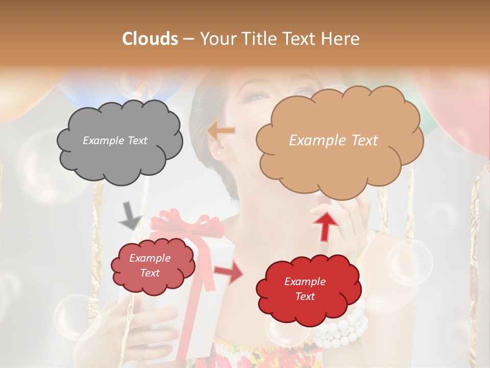 Portrait Glamour Cheerful PowerPoint Template