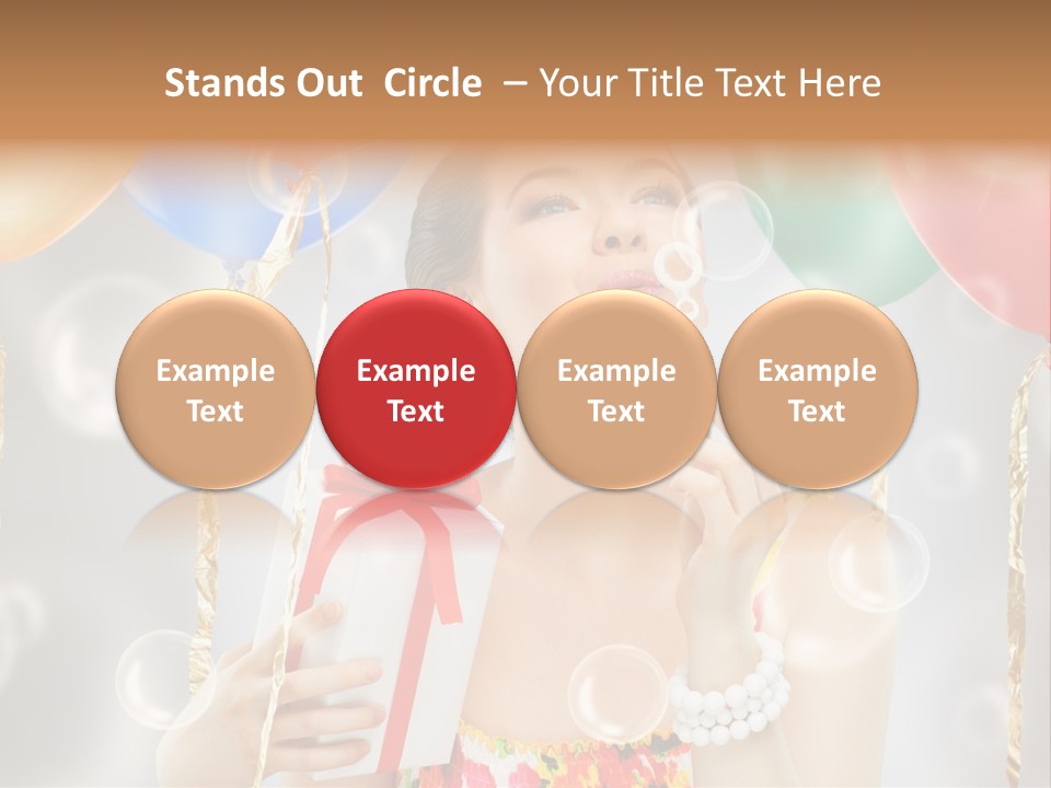 Portrait Glamour Cheerful PowerPoint Template