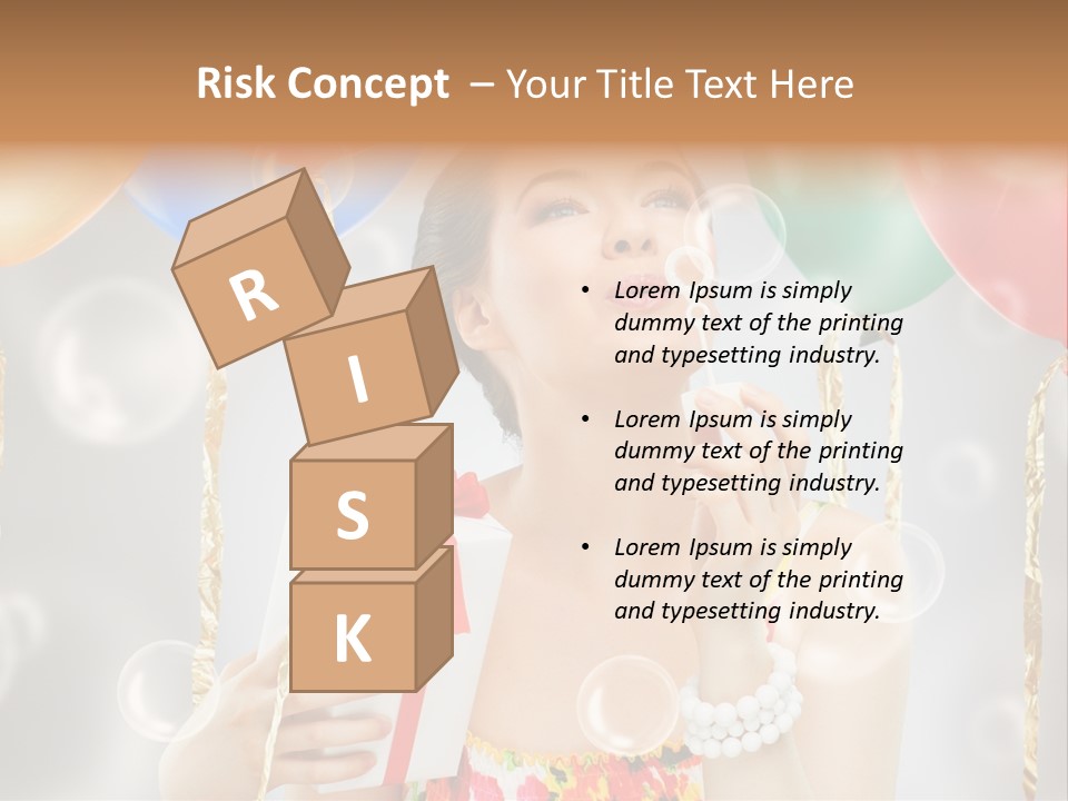 Portrait Glamour Cheerful PowerPoint Template