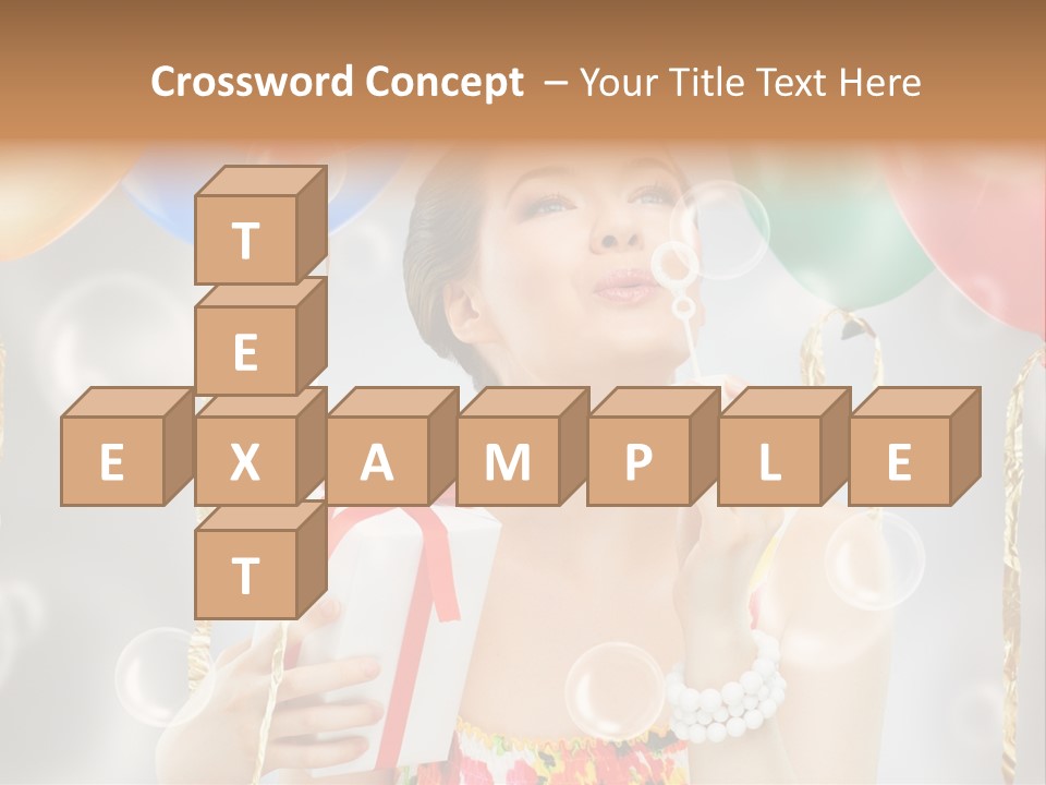 Portrait Glamour Cheerful PowerPoint Template