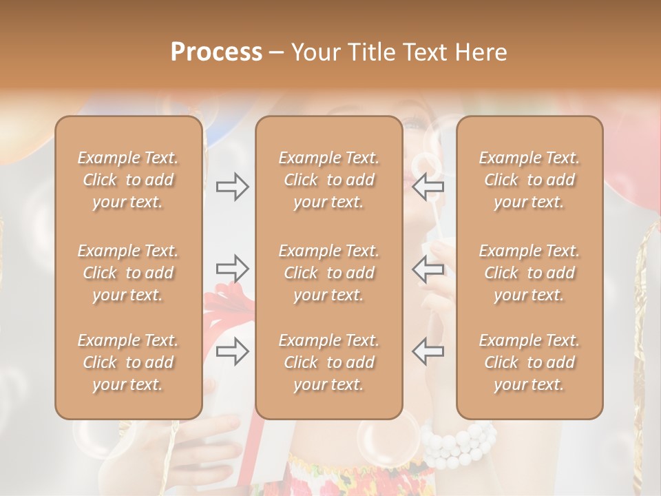 Portrait Glamour Cheerful PowerPoint Template