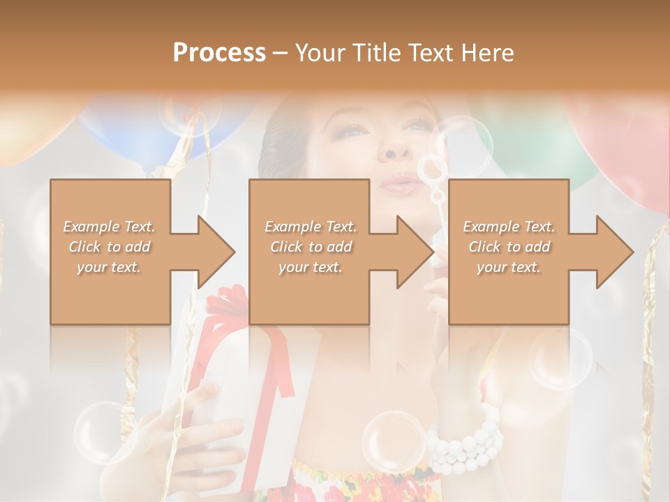 Portrait Glamour Cheerful PowerPoint Template