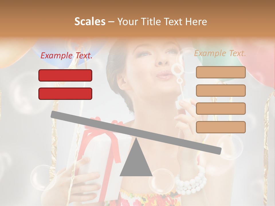 Portrait Glamour Cheerful PowerPoint Template