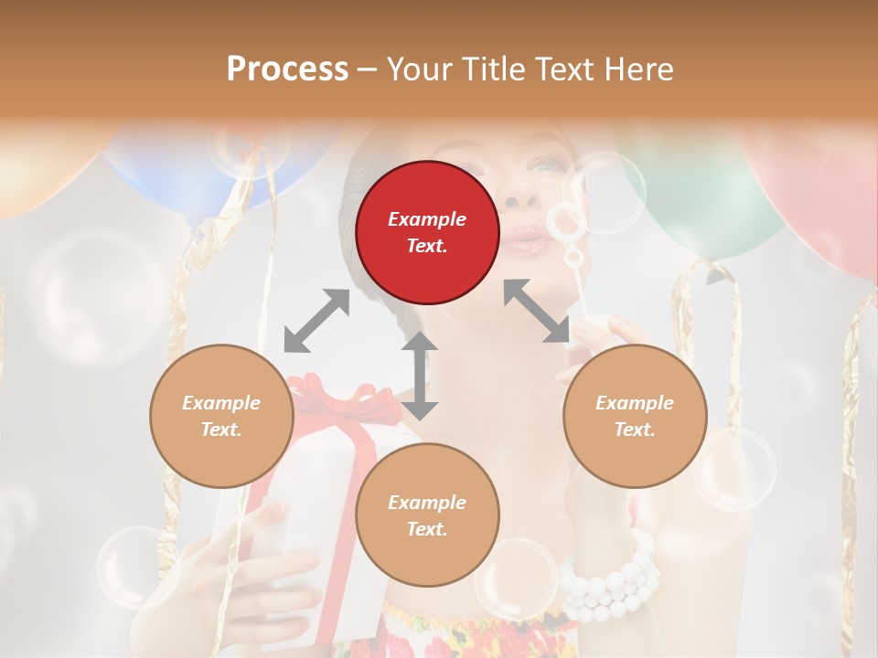 Portrait Glamour Cheerful PowerPoint Template