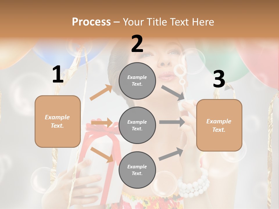 Portrait Glamour Cheerful PowerPoint Template