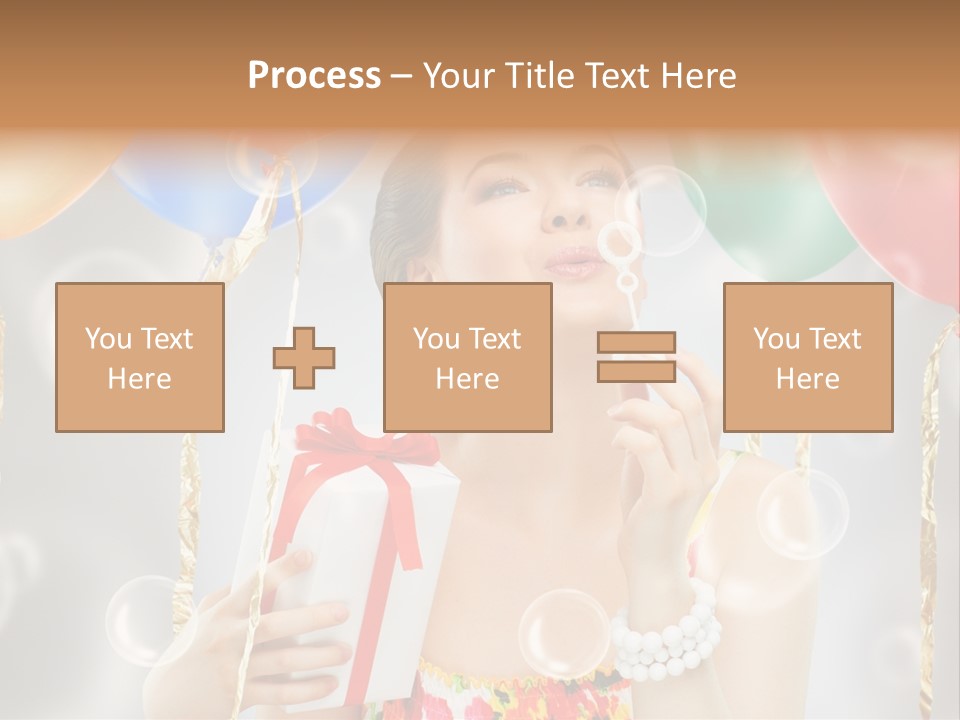 Portrait Glamour Cheerful PowerPoint Template