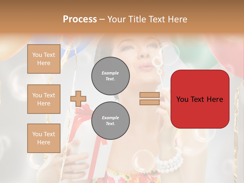 Portrait Glamour Cheerful PowerPoint Template