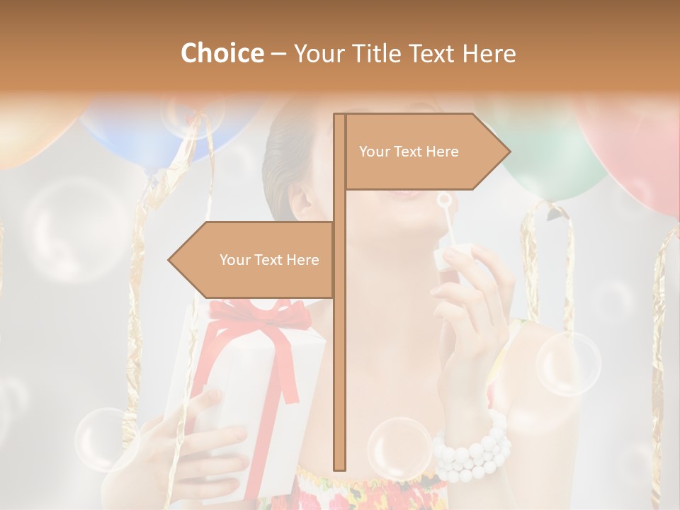 Portrait Glamour Cheerful PowerPoint Template