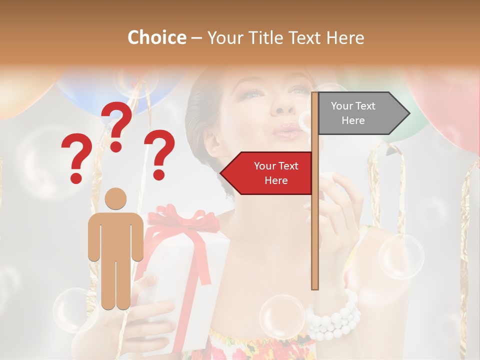 Portrait Glamour Cheerful PowerPoint Template