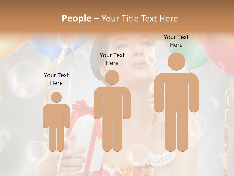 Portrait Glamour Cheerful PowerPoint Template