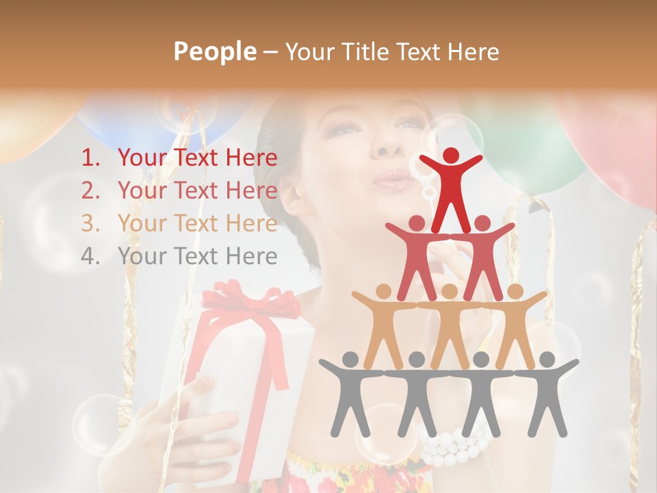 Portrait Glamour Cheerful PowerPoint Template