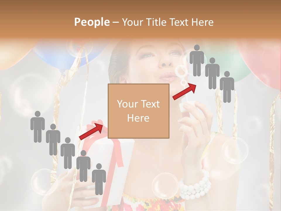 Portrait Glamour Cheerful PowerPoint Template