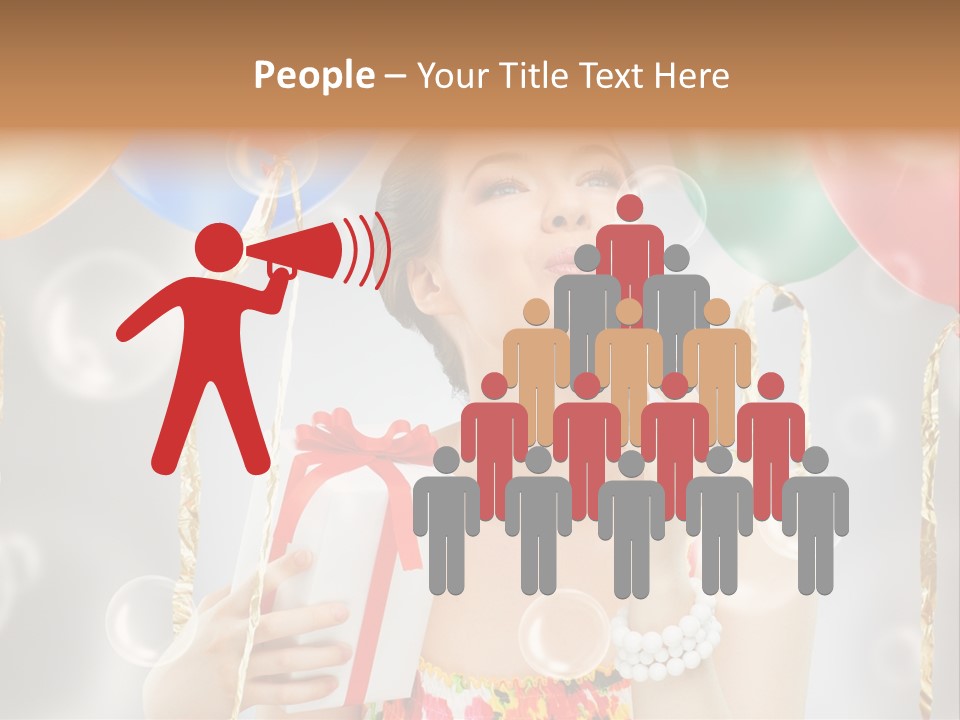 Portrait Glamour Cheerful PowerPoint Template