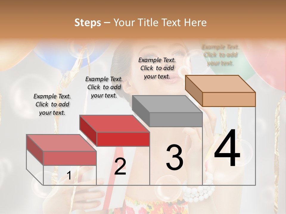 Portrait Glamour Cheerful PowerPoint Template