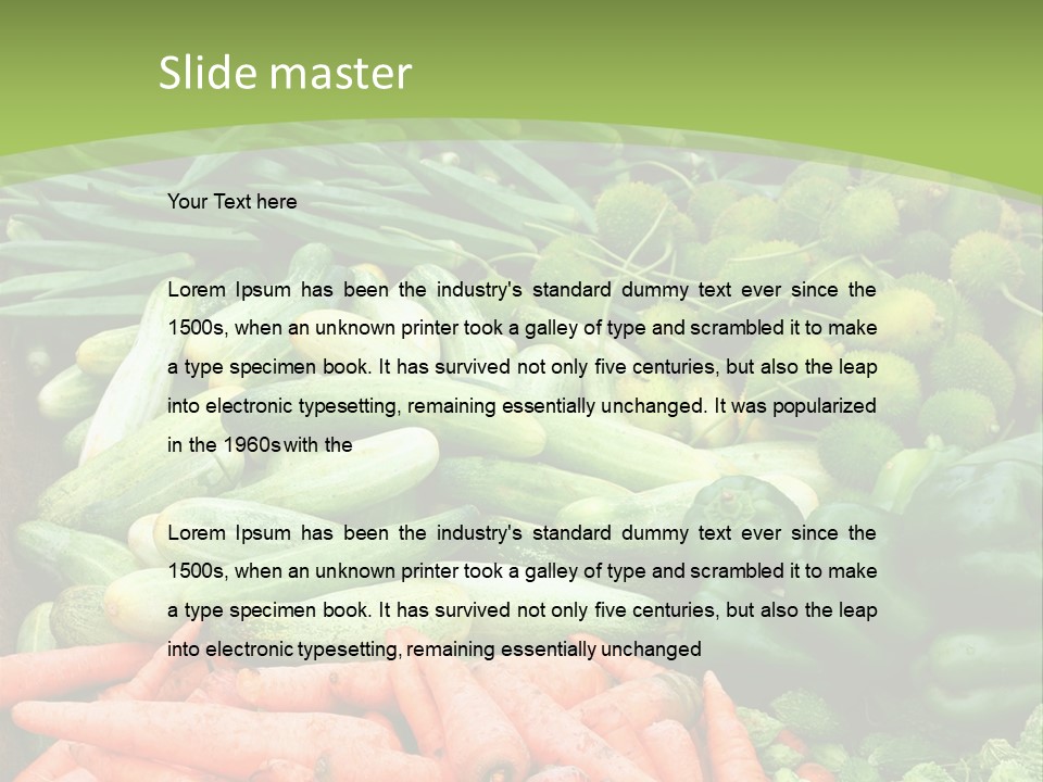 Capsicum Carbohydrate Ladies PowerPoint Template