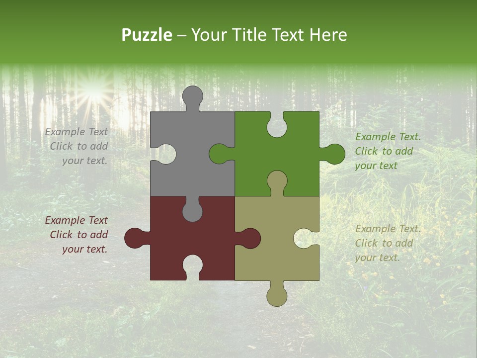 Light Beautiful Sunset PowerPoint Template