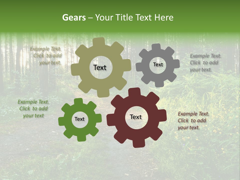 Light Beautiful Sunset PowerPoint Template