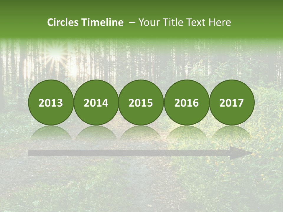 Light Beautiful Sunset PowerPoint Template