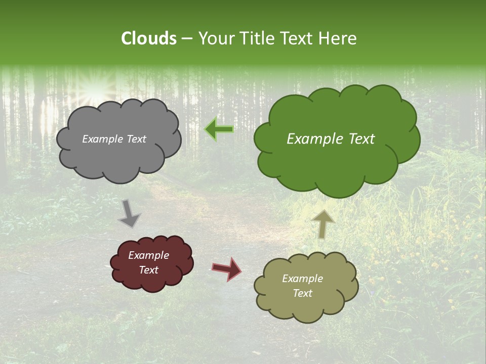 Light Beautiful Sunset PowerPoint Template