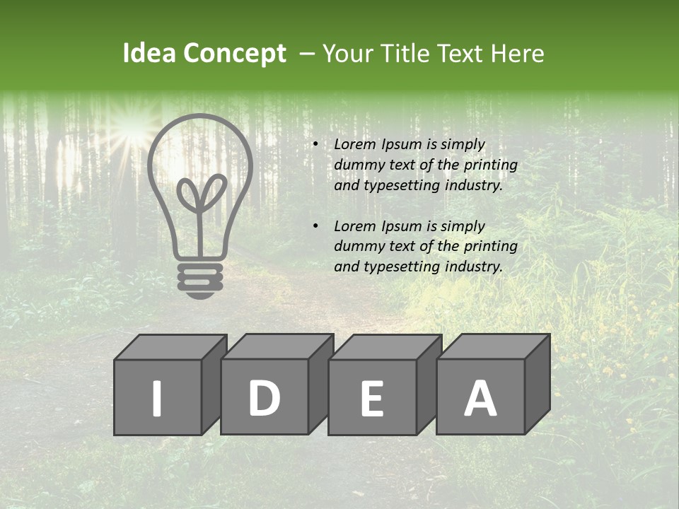 Light Beautiful Sunset PowerPoint Template